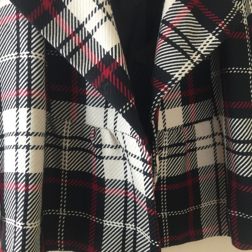NYCC Plaid Jacket. Red/White/Blue. Sz S. - Picture 3 of 5